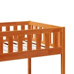 vidaXL Lit pour enfants sans matelas cire marron 80x200 cm pin massif