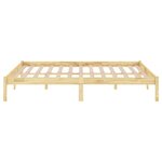 vidaXL Cadre de lit sans matelas bois massif