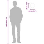 vidaXL Miroir mural Doré Ø 20 cm Rond