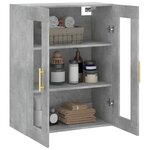 vidaXL Armoire murale gris béton 69 5x34x90 cm