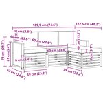 vidaXL Ensemble de canapés d'extérieur 4 pc Naturel et gris clair