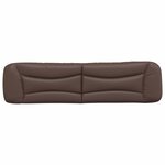vidaXL Coussin de tête de lit Hvar marron 200 cm similicuir