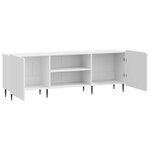 vidaXL Meuble TV Blanc brillant 150 x 31 x 52 cm Bois d'ingénierie