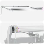 vidaXL Auvent rétractable automatique marron 400x300 cm