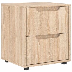 vidaXL Table de chevet VISNES chêne sonoma 45x40x50 cm bois ingénierie