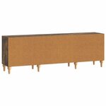 vidaXL Meuble TV 150 x 31 x 50 cm Chêne fumé Bois d'ingénierie