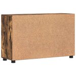vidaXL Buffet avec étagère FLORIN Chêne fumé 88 5 x 30 5 x 55 5 cm