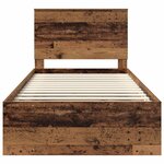 vidaXL Cadre de lit Bois ancien 100 x 200 cm Bois de pin massif