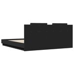 vidaXL Cadre de lit sans matelas noir 160x200 cm