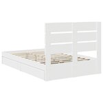 vidaXL Lit de Rangement Blanc 120 x 190 cm Bois d'ingénierie