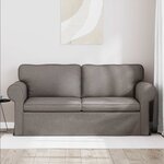 vidaXL Canapé Taupe 215 x 82 x 80 cm tissu