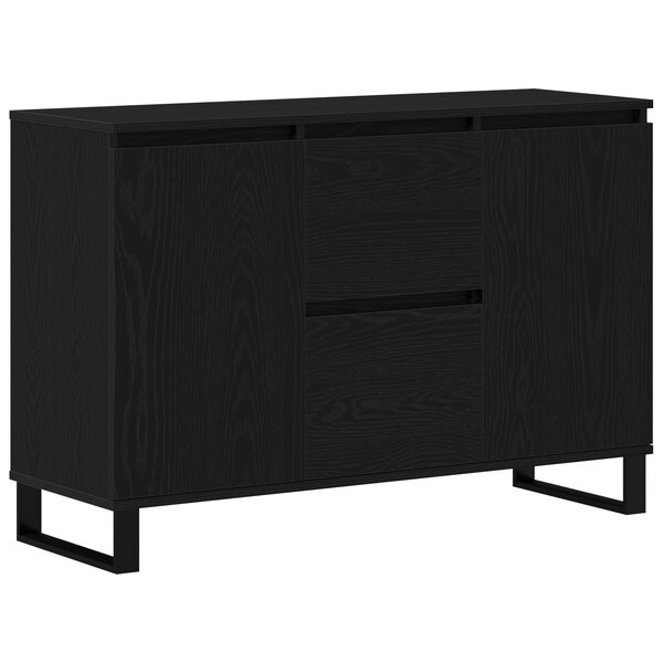 Buffet vidaXL Chêne Noir 104x35x70 cm Bois reconstitué