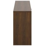 vidaXL Banc à chaussures Chêne marron 80x24x45 cm Bois d'ingénierie