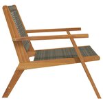 vidaXL Mobilier de jardin 2 Pièces Gris 67 x 78 x 73 cm