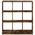 vidaXL Bibliothèque chêne fumé 102x32x108 cm bois d'ingénierie