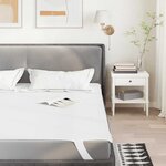 vidaXL Protège-matelas blanc 100x200 cm imperméable