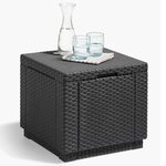 Keter Pouf de rangement Cube Graphite 213816