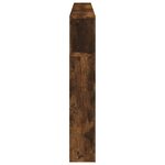 vidaXL Tête de lit à LED chêne fumé 220x18 5x103 5cm bois d'ingénierie