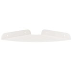 vidaXL Étagère Flottante d'Angle 2 pc Blanc 18 x 18 x 2 cm