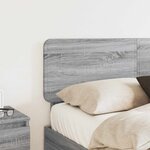 vidaXL Tête de lit Gris Sonoma 150 cm Bois d'ingénierie