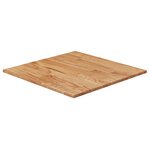 vidaXL Dessus de table carré Marron clair60x60x1 5cm Bois chêne traité