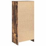 vidaXL Armoire avec tiroir chêne fumé 55 5x34x119 5 cm bois ingénierie