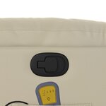 vidaXL Fauteuil de massage inclinable crème similicuir