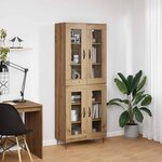 vidaXL Haut Armoire Chêne artisanal 69 5 x 34 x 180 cm