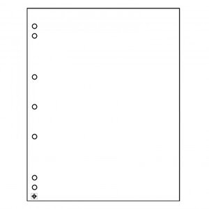 Intercalaires pour les albums Numis Leuchtturm. Couleur - Blanc