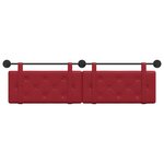 vidaXL Tête de lit suspendue Bordeaux Simili cuir