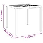 vidaXL Ensemble à manger de jardin 5 Pièces anthracite acier