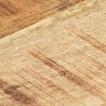 vidaXL Dessus de table Bois de manguier solide 25-27 mm 80x60 cm