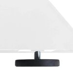vidaXL Pied de table à manger en forme d'araignée  blanc  85 x 85 x (72-73) cm  acier