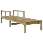 vidaXL Chaise longue 199 5x62x55 cm bois de pin imprégné