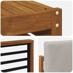 vidaXL Ensemble de canapés d'extérieur 7 pc Gris Naturel et Clair
