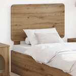 vidaXL Tête de lit Chêne artisanal 80 cm Bois d'ingénierie