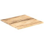 vidaXL Dessus de table Bois de manguier solide 25-27 mm 80x80 cm