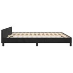 vidaXL Cadre de lit sans matelas noir 160x200 cm velours