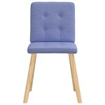 vidaXL Chaises à manger lot de 4 bleu jean tissu