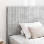 vidaXL Cadre de lit avec rangement et tête de lit Gris béton