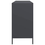 vidaXL Buffet anthracite 135x39x73 5 cm acier laminé à froid