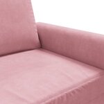 vidaXL Canapé à 2 places Rose 120 cm Velours