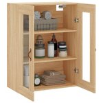 vidaXL Armoire murale chêne sonoma 69 5x34x90 cm