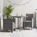vidaXL Chaises de Jardin 2 Pièces Gris clair 53 x 49 x 85 cm Plastique