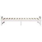 vidaXL Cadre de lit Blanc 80 x 210 cm Pin massif