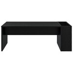 vidaXL Table basse Chêne noir 95 x 50 x 34 cm Bois d'ingénierie