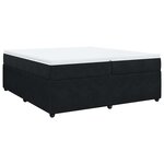 vidaXL Sommier à lattes de lit et matelas Noir 200x200 cm Velours