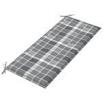 vidaXL Banc de jardin 2 places avec coussin 120 cm Bois d'eucalyptus