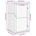 vidaXL Abri à outils de jardin marron 88x89x161 cm acier galvanisé