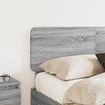 vidaXL Tête de lit Gris Sonoma 120 cm Bois d'ingénierie